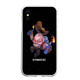 Чехол для iPhone XS Max матовый с принтом Dynamike в Тюмени, Силикон | Область печати: задняя сторона чехла, без боковых панелей | brawl stars | jessie | leon | spike | бравл старс | джесси | леон | спайк