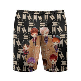 Мужские шорты спортивные с принтом BTS в Тюмени,  |  | bangtanboys | bt 21 | bts | bts army | bts stickers | j hope | jimin | jin | jungkook | k pop | rap monster | rapmon | suga | актер | бойбенд | бтс | корея | певец | стикеры bts