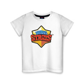Детская футболка хлопок с принтом Бравл Старс в Тюмени, 100% хлопок | круглый вырез горловины, полуприлегающий силуэт, длина до линии бедер | brawl stars | jessie | leon | spike | бравл старс | джесси | леон | спайк