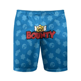 Мужские шорты 3D спортивные с принтом Bounty BS в Тюмени,  |  | brawl stars | jessie | leon | spike | бравл старс | джесси | леон | спайк