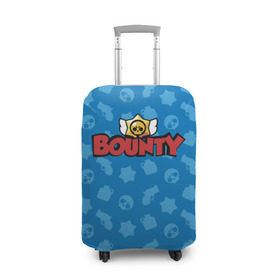 Чехол для чемодана 3D с принтом Bounty BS в Тюмени, 86% полиэфир, 14% спандекс | двустороннее нанесение принта, прорези для ручек и колес | brawl stars | jessie | leon | spike | бравл старс | джесси | леон | спайк