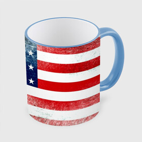 Кружка с полной запечаткой с принтом Америка Флаг в Тюмени, керамика | ёмкость 330 мл | Тематика изображения на принте: usa | абстракция | америка | американский | герб | звезды | краска | символика сша | страны | сша | флаг | штаты