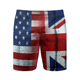 Мужские шорты спортивные с принтом Англия&Америка в Тюмени,  |  | usa | абстракция | америка | американский | герб | звезды | краска | символика сша | страны | сша | флаг | штаты