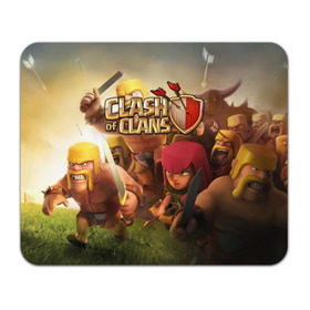 Коврик для мышки прямоугольный с принтом Clash of Clans в Тюмени, натуральный каучук | размер 230 х 185 мм; запечатка лицевой стороны | Тематика изображения на принте: base | clan wars | coc | hall | hog rider | royale | town | trap | база | гоблин | золото | клеш оф кленс | кок | крепость | кристаллы | трофей | эликсир