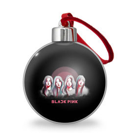 Ёлочный шар с принтом BlackPink в Тюмени, Пластик | Диаметр: 77 мм | black | blackpink | chae | jennie | jisoo | k pop | kim | lalisa | lisa | manoban | park | pink | rose | young | дженни | джису | ён | ким | лалиса | лиса | манобан | пак | розэ | че