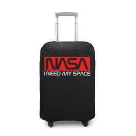 Чехол для чемодана 3D с принтом NASA (НА СПИНЕ) в Тюмени, 86% полиэфир, 14% спандекс | двустороннее нанесение принта, прорези для ручек и колес | galaxy | nasa | space | space company | star | астрономия | галактика | звезды | космическая компания | космос | наса