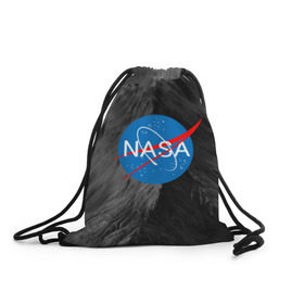 Рюкзак-мешок 3D с принтом NASA в Тюмени, 100% полиэстер | плотность ткани — 200 г/м2, размер — 35 х 45 см; лямки — толстые шнурки, застежка на шнуровке, без карманов и подкладки | galaxy | nasa | space | space company | star | астрономия | галактика | звезды | космическая компания | космос | наса