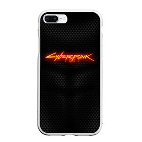 Чехол для iPhone 7Plus/8 Plus матовый с принтом CYBERPUNK 2077 (НА СПИНЕ) в Тюмени, Силикон | Область печати: задняя сторона чехла, без боковых панелей | Тематика изображения на принте: 2019 | cd project red | cyberpunk 2077 | fire | future | hack | night city | samurai | sci fi | андроиды | безумие | будущее | киберпанк 2077 | логотип | огонь | роботы | самураи | фантастика | цифры