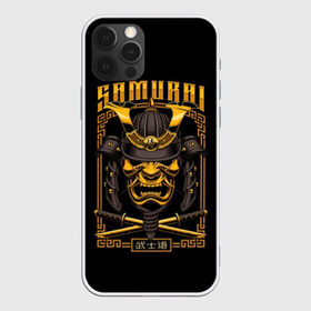 Чехол для iPhone 12 Pro Max с принтом Samurai в Тюмени, Силикон |  | angry | cold | emblem | fashion | font | helmet | insc | japan | japanese | mask | rope | samurai | sign | style | symbol | warrior | weapon | агрессивный | веревка | воин | злой | знак | иероглифы | маска | мечи | мода | надпись | оружие | рога | самурай