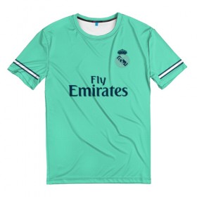 Мужская футболка 3D с принтом Bale alternative 19-20 в Тюмени, 100% полиэфир | прямой крой, круглый вырез горловины, длина до линии бедер | bale | champions | league | madrid | real | spain | гарет бейл | испания | лига | мадрид | реал | чемпионов