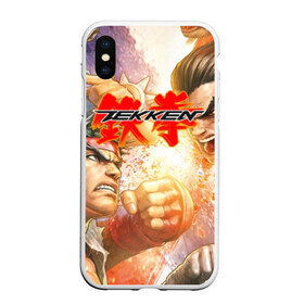 Чехол для iPhone XS Max матовый с принтом Tekken в Тюмени, Силикон | Область печати: задняя сторона чехла, без боковых панелей | arcade | battle | combo | damage | evolution | game | jin | knee | ranked | the mixup lyon | tournament | twt | uppercut | vs | железный | кулак | манга | файтинг