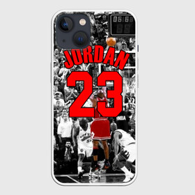 Чехол для iPhone 13 с принтом MICHAEL JORDAN | 23 | МАЙКЛ ДЖОРДАН в Тюмени,  |  | 23 | bulls | chicago bulls | jordan | logo | michael jordan | nba | paris saint germain | psg | red | sport | быки | джордан | лого | майкл джордан | псг | спорт | чигаго буллс