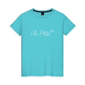 Женская футболка хлопок с принтом LIL PEEP (НА СПИНЕ) в Тюмени, 100% хлопок | прямой крой, круглый вырез горловины, длина до линии бедер, слегка спущенное плечо | lil peep | lil prince | logo | music | rap | зарубежная музыка | зарубежные | лил пип | лого | маленький принц | музыка | реп