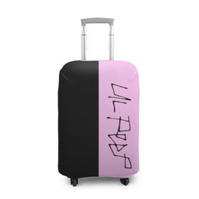 Чехол для чемодана 3D с принтом LIL PEEP в Тюмени, 86% полиэфир, 14% спандекс | двустороннее нанесение принта, прорези для ручек и колес | lil peep | lil prince | logo | music | pink | rap | зарубежная музыка | зарубежные | лил пип | лого | маленький принц | музыка | реп
