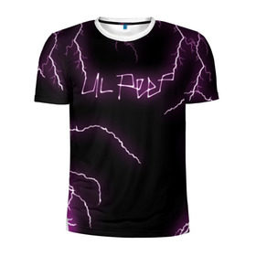 Мужская футболка 3D спортивная с принтом LIL PEEP в Тюмени, 100% полиэстер с улучшенными характеристиками | приталенный силуэт, круглая горловина, широкие плечи, сужается к линии бедра | lil peep | lil prince | logo | music | pink | rap | thunder | зарубежная музыка | зарубежные | лил пип | лого | маленький принц | молнии | музыка | реп | розовый