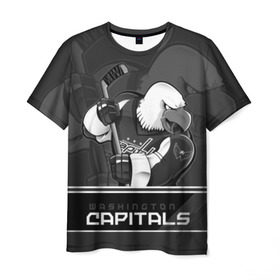 Мужская футболка 3D с принтом Washington Capitals в Тюмени, 100% полиэфир | прямой крой, круглый вырез горловины, длина до линии бедер | capitals | hokkey | nhl | ovechkin | washington | александр | вашингтон | кэпиталз | кэпиталс | овечкин | хоккеист | хоккей