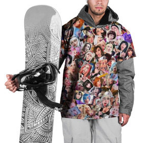 Накидка на куртку 3D с принтом Real 3D Ahegao cosplay в Тюмени, 100% полиэстер |  | ahegao | anime | cosplay | ахегао | коллаж | косплей | паттрен | фото
