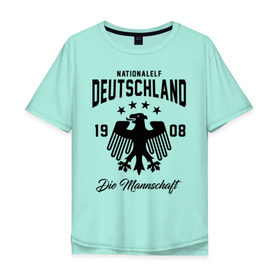 Мужская футболка хлопок Oversize с принтом Сборная Германии в Тюмени, 100% хлопок | свободный крой, круглый ворот, “спинка” длиннее передней части | deutsche | deutschland | die mannschaft | germany | германия | немецкая сборная | сборная | сборная гемании по футболу | сборная германии | форма | футбол
