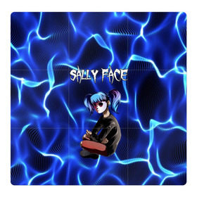 Магнитный плакат 3Х3 с принтом SALLY FACE в Тюмени, Полимерный материал с магнитным слоем | 9 деталей размером 9*9 см | blue | diane | face | fisher | gizmo | henry | johnson | killer | larry | sally | генри | гизмо | джонсон | диана | ларри | лицо | парень в маске | салли | фейс | фишер