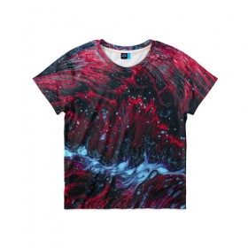 Детская футболка 3D с принтом Всплеск Красного в Тюмени, 100% гипоаллергенный полиэфир | прямой крой, круглый вырез горловины, длина до линии бедер, чуть спущенное плечо, ткань немного тянется | abstraction | neon | red devil | storm | trend | water | абстракция | буря | весна | вода | всплеск | зима | краска | краски | красный | лето | мода | неон | неоновые цвета | осень | природа | сила | стиль | тренды | шторм | яркие