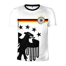 Мужская футболка 3D спортивная с принтом Сборная Германии в Тюмени, 100% полиэстер с улучшенными характеристиками | приталенный силуэт, круглая горловина, широкие плечи, сужается к линии бедра | deutsche | deutschland | die mannschaft | germany | германия | немецкая сборная | сборная | сборная гемании по футболу | сборная германии | форма | футбол