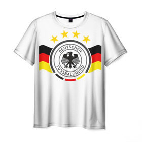 Мужская футболка 3D с принтом Сборная Германии в Тюмени, 100% полиэфир | прямой крой, круглый вырез горловины, длина до линии бедер | deutsche | deutschland | die mannschaft | germany | германия | немецкая сборная | сборная | сборная гемании по футболу | сборная германии | форма | футбол