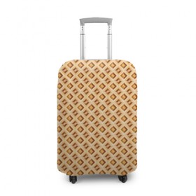 Чехол для чемодана 3D с принтом Иллюзия в золотом в Тюмени, 86% полиэфир, 14% спандекс | двустороннее нанесение принта, прорези для ручек и колес | fashion | luxury | texture | дорогая | дорогой | золото | люкс | паттерн | роскошь | серебро | стиль | стильная | текстура