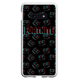 Чехол для Samsung S10E с принтом FORTNITE x MARSHMELLO в Тюмени, Силикон | Область печати: задняя сторона чехла, без боковых панелей | dj | fortnite | glitch | marshmello | usa | америка | глитч | клубная музыка | маршмелло | музыка | музыкант | фортнайт