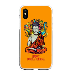 Чехол для iPhone XS Max матовый с принтом Happy Buddha Purnima в Тюмени, Силикон | Область печати: задняя сторона чехла, без боковых панелей | buddha | golden | happy | indian | kesa | lotus | monk | orange | ornament | pattern | pose | religion | shakyamuni | spiritual | te | будда | буддизм | духовный | золотой | индийский | кашая | кэса | лотос | оранжевый | орнамент | основатель | по