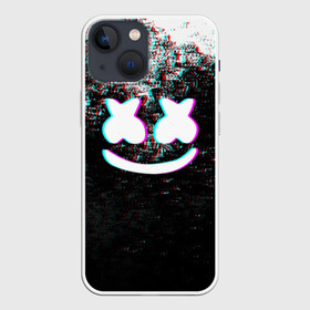 Чехол для iPhone 13 mini с принтом MARSHMELLO GLITCH   МАРШМЕЛЛО НЕОН в Тюмени,  |  | dj | glitch | marshmello | usa | америка | глитч | клубная музыка | маршмелло | музыка | музыкант