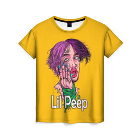 Женская футболка 3D с принтом Lil Peep в Тюмени, 100% полиэфир ( синтетическое хлопкоподобное полотно) | прямой крой, круглый вырез горловины, длина до линии бедер | awful things | gustav | lil peep | густав ор | клауд | клауд рэп | лил | лили | певец | пееп | пеп | пип | пост эмо | реп | репер | рэп | рэпер | трэп | хип | хип хоп | хоп | эмо трэп