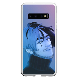 Чехол для Samsung Galaxy S10 с принтом Lil Peep Colors в Тюмени, Силикон | Область печати: задняя сторона чехла, без боковых панелей | Тематика изображения на принте: lil peep | rap | лил пип | рэп