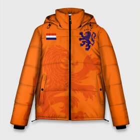 Мужская зимняя куртка 3D с принтом Сборная Голландии в Тюмени, верх — 100% полиэстер; подкладка — 100% полиэстер; утеплитель — 100% полиэстер | длина ниже бедра, свободный силуэт Оверсайз. Есть воротник-стойка, отстегивающийся капюшон и ветрозащитная планка. 

Боковые карманы с листочкой на кнопках и внутренний карман на молнии. | Тематика изображения на принте: holland | nederland | netherlands | голландия | нидерланды | сборная голландии | сборная голландии по футболу | сборная нидерландов | форма | футбольные сборные | чемпионат