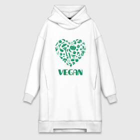 Платье-худи хлопок с принтом Vegan в Тюмени,  |  | earth | green | greenpaece | nature | sport | vegan | world | yoga | веган | вегетарианец | гринпис | дерево | еда | животные | жизнь | здоровье | зеленый | йога | лес | любовь | мир | овощи | пища | планета | природа | растение