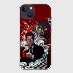 Чехол для iPhone 13 с принтом Twin Peaks в Тюмени,  |  | twin peaks | агент купер | девид линч | дейл | лора палмер | огонь иди за мной | одри хорн | совы не то чем кажутся | твин пикс