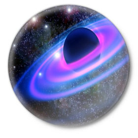 Значок с принтом САТУРН в Тюмени,  металл | круглая форма, металлическая застежка в виде булавки | galaxy | nebula | space | star | абстракция | вселенная | галактика | звезда | звезды | космический | планеты