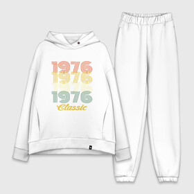 Женский костюм хлопок Oversize с принтом 1976 Classic в Тюмени,  |  | 1976 | 80е | 90е | best | birthday | brother | father | future | happy | human | mother | old school | russia | year | бабушка | брат | будущее | год | дата | де | день рождения | дочь | лучший | мать | машина времени | отец | подарок | праздник | прошлое