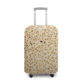 Чехол для чемодана 3D с принтом Блин в Тюмени, 86% полиэфир, 14% спандекс | двустороннее нанесение принта, прорези для ручек и колес | Тематика изображения на принте: блин | блины | жареный | лаваш | текстура | фон | хлеб