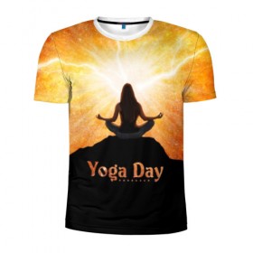 Мужская футболка 3D спортивная с принтом International Yoga Day в Тюмени, 100% полиэстер с улучшенными характеристиками | приталенный силуэт, круглая горловина, широкие плечи, сужается к линии бедра | 21 июня | day | energy | girl | international | ju | lightning | lotus | meditation | mountain | pose | silhouette | sky | space | stars | universe | woman | yoga | yogi | вселенная | гора | девушка | день | женщина | звёзды | йог | йоги | космос | лотос 