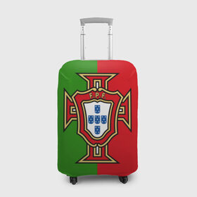 Чехол для чемодана 3D с принтом Сборная Португалии в Тюмени, 86% полиэфир, 14% спандекс | двустороннее нанесение принта, прорези для ручек и колес | portugal | криштиану роналду | португалия | португальская сборная | сборная португалии | сборная португалии по футболу | форма | футбол | чемпионат