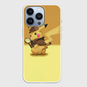 Чехол для iPhone 13 Pro с принтом Пикачу Детектив в Тюмени,  |  | detective pikachu | pikachu | pokemon | детектив пикачу | пика | покемон
