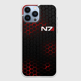 Чехол для iPhone 13 Pro Max с принтом MASS EFFECT N7 | СТАЛЬНАЯ БРОНЯ в Тюмени,  |  | n7 | texture | броня | костюм | масс эффект | н7 | соты | стальная броня | стальные соты | текстура | шепард