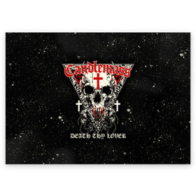 Поздравительная открытка с принтом Candlemass в Тюмени, 100% бумага | плотность бумаги 280 г/м2, матовая, на обратной стороне линовка и место для марки
 | doom | metal | группы | дум | дум метал | метал | музыка | рок