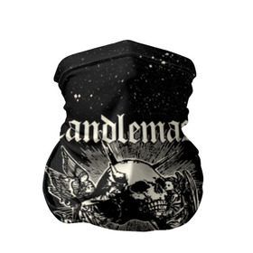 Бандана-труба 3D с принтом Candlemass в Тюмени, 100% полиэстер, ткань с особыми свойствами — Activecool | плотность 150‒180 г/м2; хорошо тянется, но сохраняет форму | Тематика изображения на принте: doom | metal | группы | дум | дум метал | метал | музыка | рок