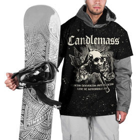 Накидка на куртку 3D с принтом Candlemass в Тюмени, 100% полиэстер |  | doom | metal | группы | дум | дум метал | метал | музыка | рок
