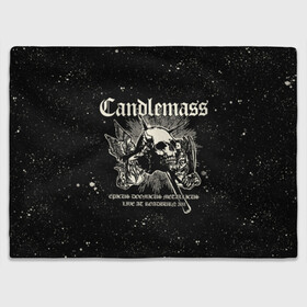 Плед 3D с принтом Candlemass в Тюмени, 100% полиэстер | закругленные углы, все края обработаны. Ткань не мнется и не растягивается | Тематика изображения на принте: doom | metal | группы | дум | дум метал | метал | музыка | рок