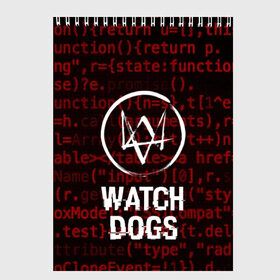 Скетчбук с принтом WATCH DOGS в Тюмени, 100% бумага
 | 48 листов, плотность листов — 100 г/м2, плотность картонной обложки — 250 г/м2. Листы скреплены сверху удобной пружинной спиралью | action | ct os | ded sec | fox | game | gamer | glitch | hacker | player | watch dogs | watch dogs 2 | глитч | знак лиса | игра | компьютерная игра | маркус | хакер