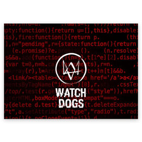 Поздравительная открытка с принтом WATCH DOGS в Тюмени, 100% бумага | плотность бумаги 280 г/м2, матовая, на обратной стороне линовка и место для марки
 | action | ct os | ded sec | fox | game | gamer | glitch | hacker | player | watch dogs | watch dogs 2 | глитч | знак лиса | игра | компьютерная игра | маркус | хакер