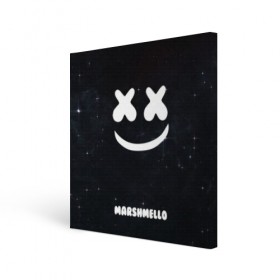 Холст квадратный с принтом Marshmello Cosmos в Тюмени, 100% ПВХ |  | dj | marshmello | usa | америка | клубная музыка | мармело | маршмелло | маршмеллоу | музыка | музыкант