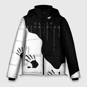 Мужская зимняя куртка 3D с принтом DEATH STRANDING в Тюмени, верх — 100% полиэстер; подкладка — 100% полиэстер; утеплитель — 100% полиэстер | длина ниже бедра, свободный силуэт Оверсайз. Есть воротник-стойка, отстегивающийся капюшон и ветрозащитная планка. 

Боковые карманы с листочкой на кнопках и внутренний карман на молнии. | bridges | death stranding | fragile express | games | kojima | kojima productions | logo | ludens | игры | кодзима | лого | люденс